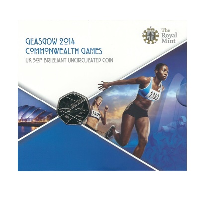 2014 BU 50p Coin Pack - Glasgow 2014 Commonwealth Games